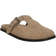 Topshop Annie Leather Buckle Clog - Taupe