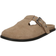 Topshop Annie Leather Buckle Clog - Taupe