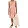 H&M Patterned Cotton Dress - Peach Pink/Butterflies (1157735102)