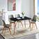 Hykkon Set Dining Table 110cm 5pcs