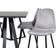 Ebuy24 MarinaBLBL Matgrupp Svart Och 6 Polar Matstola Bordsgrupp 180x90cm 7st