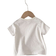 Shein New Summer Sweet Baby Girls White Short Sleeve TShirt With Floral Pattern