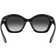 Coach Maxi Sculpted C Oversized Geometric Sunglasses - Black