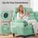 LinsyHome Foluma Upholstered 80.7 in Sofa 80.7" 3 Seater
