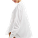 Bershka Oversize Skjorta I Linne - Vit