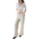 H&M Wide Linen-Blend Trousers - Beige