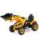 Costway Kids Ride On Excavator Truck With Front Loader Digger Yellow