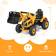 Costway Kids Ride On Excavator Truck With Front Loader Digger Yellow