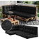 Vicco Palettenkissen-Set Ohio Anthrazit 5 Teile 60 x 40 x 20 cm Sitzkissen Grau (120x80cm)