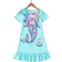 Shein Young Girl Mermaid Printed Nightgown Home Clothes