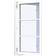 Sparvinduer BH0103 Træ, Aluminium Sidehængt vindue Vindue med 3-lags glas 42x52cm