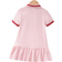 Shein Young Girl Cute Casual Short Sleeve Polo Collar Cherry Pattern Dress