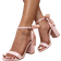 Shein Fashionable Pearl Bowknot RoundToe ChunkyHeel Sandals