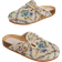 Shein Trendy Floral Print Round Toe Cork Clogs