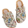 Shein Trendy Floral Print Round Toe Cork Clogs