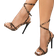 Shein Women's Fashion High Heel Sandals - Nude/Black