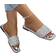 Shein Womens Flat Sandals New Summer Style Beaded And Pearled Slipper Fashionable And Elegant Brown Mary Jane Mule Shoes Suitable For Outdoor