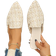 Shein Plus Pointed Toe Flat Mules - Gold Color
