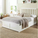 Aspire White Wooden Ottoman Bed - White 100 x 200cm