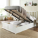 Aspire White Wooden Ottoman Bed - White 100 x 200cm