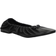 Topshop Claire Leather Ruched Ballet Flats - Black