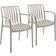 tectake Garden Chairs Alcudia Set of 2 Anthracite Garden Dining Chair