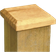 Forest Garden Timber Fence Cap 10x10cm