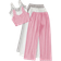 Shein pcs Womens Lace Patchwork Front Button Sleeveless Top And Pants Set