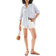 Pull&Bear Oversized Skjorte I Hørlook - Blå Striber