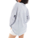 Pull&Bear Oversized Linen Look Shirt - Blue Stripe