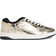 Michael Kors Rebel Metallic Crocodile Embossed Leather Gold