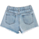 Shein Toddler Girls' Distressed Frayed Hem Denim Shorts