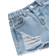 Shein Toddler Girls' Distressed Frayed Hem Denim Shorts