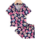 Shein Young Girl Donut Print Short Sleeve Loose Fit pcs Home Clothes Set