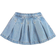 Shein Baby Girl Casual Pleated Short Denim Skirt With College Style