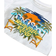 Shein Teen Girl Vintage Tropical Print White Short TShirt And Street Style Cool Distressed Loose Fit Denim Shorts Set