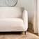 OHS Boucle 2 Seater Couch Chair Protector, Cream - One Size Loose Sofa Cover Beige (185x145cm)