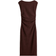 H&M Draped Bodycon Dress - Dark Brown