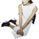 River Island Sequin Top With Side Bow Detail - White