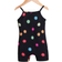 Shein Newborn Baby Girl Cute Knitted Floral Patterned Romper With Stretch And Strap Design For Summer Snap Crotch