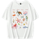 Shein Oversized Casual Minimalist Pattern Round Neck Short Sleeve Loose Women TShirt Plus Ocean Seaford Cuisine Seabed Sea Turtle Oyster Cl