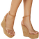 Shein Round Toe Perspex Strap Chunky Sole Platform Heels