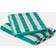Åhléns Home Randig Handduk 50x70 cm Badrumstextilier Grön Gästhandduk Grön, Vit (70x50cm)