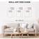 qmmp Modern Mountain And Sun Sculptures - Set of - MDF - Oak Wall Decor 40.2x16.5" 3pcs