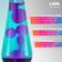 Lava Lamp 37 cm Purple/Teal Aurora Borealis Base
