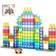 PicassoTiles 152pcs Clear Magnetic Tiles Set, Expansion Pack, Creative Magnet Building Blocks, Kindergarten Preschool Toddler Classroom Toys, Educational Learning STEM Toys for Boys and Girls