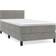 vidaXL mit Matratze 90x190 cm Hellgrau Boxspringbett