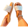 Shein Vacation Outdoors Flat Slippers for Women, Quilted Single Band Artificial Leather Open Toe Slide Sandals