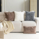 Shein pc Plush Embossed Pillow Not Simple Pillow Case White (50x30cm)
