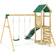 Rebo Annapurna Adventure Wooden Climbing Frame, Swing Set and Slide